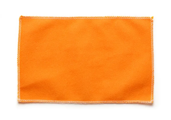 Orange microfiber cloth for glasses — Stock Photo, Image