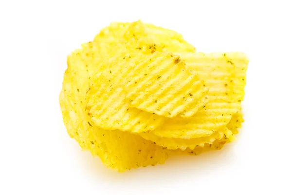 Potato chips isolated — Stock Photo, Image