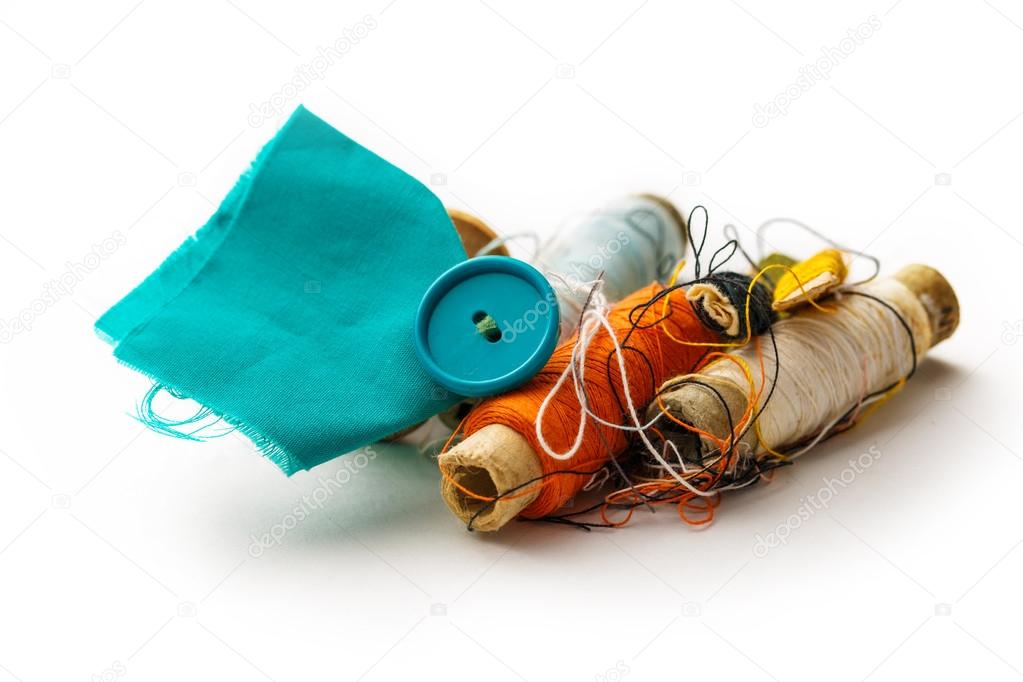 Sewing items with thread bobbins