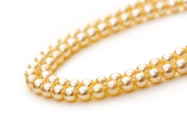 Collana di perle bianche — Foto Stock
