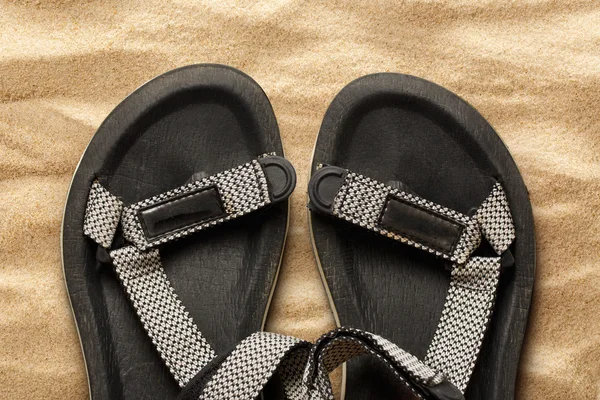 Mužské plážové sandály — Stock fotografie