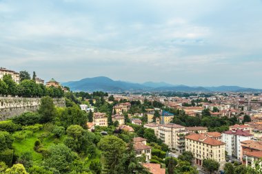 Güzel Bergamo Şehir Manzaralı