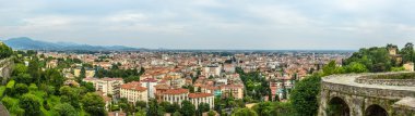 Bergamo şehir panoramik manzaralı