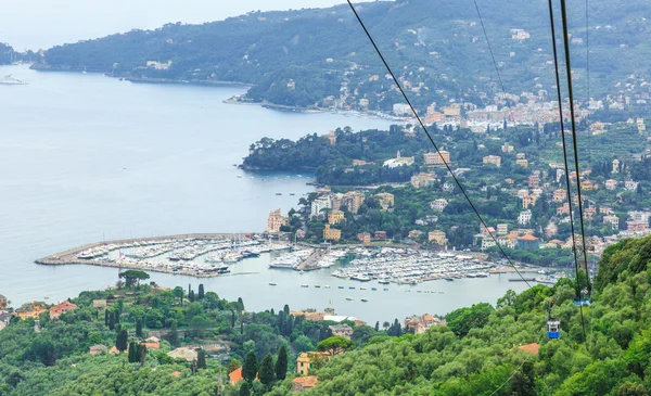 Итальянский курорт Rapallo view — стоковое фото