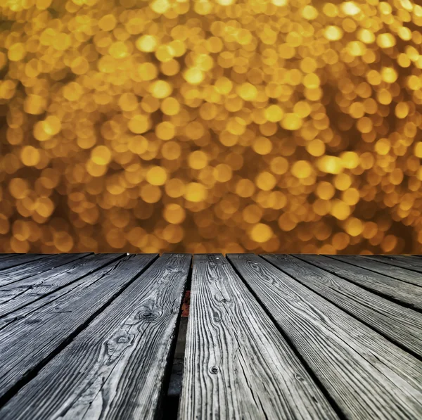 Rostrum made of wooden planks — Stock Photo, Image