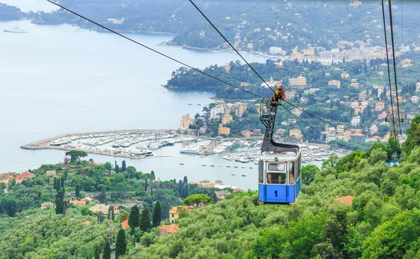 Итальянский курорт Rapallo вид на море — стоковое фото