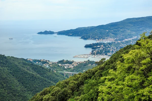 Balneario italiano Vista Rapallo — Foto de Stock