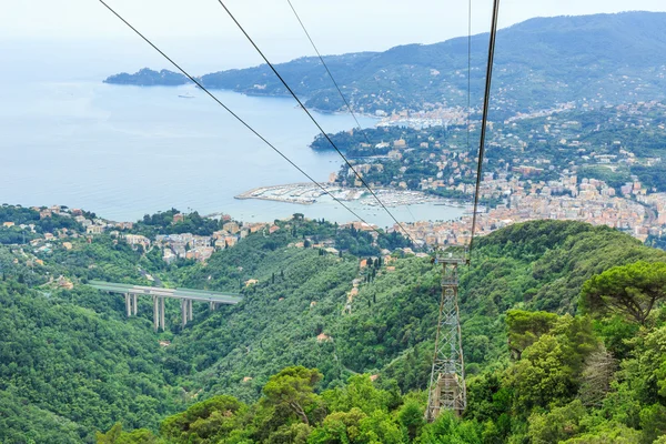 Balneario italiano Vista Rapallo — Foto de Stock