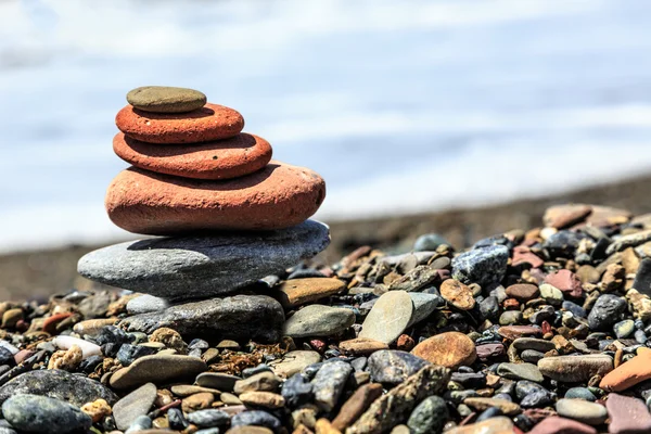 Mar com construção de pedra — Fotografia de Stock