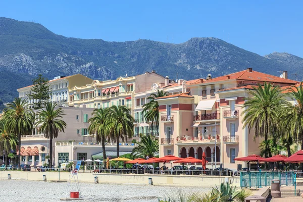 Paseo marítimo en Menton — Foto de Stock