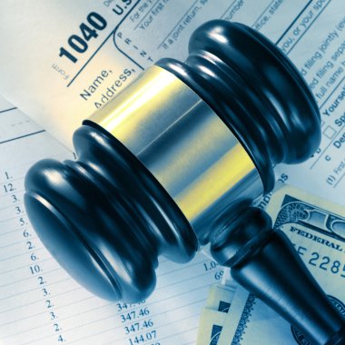 bütçe, vergi formu, tokmak ve dolar