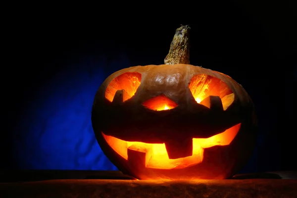 Roliga halloween pumpa — Stockfoto