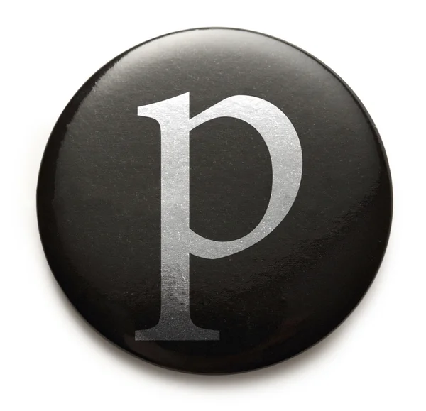 Latin letter p — Stock Photo, Image