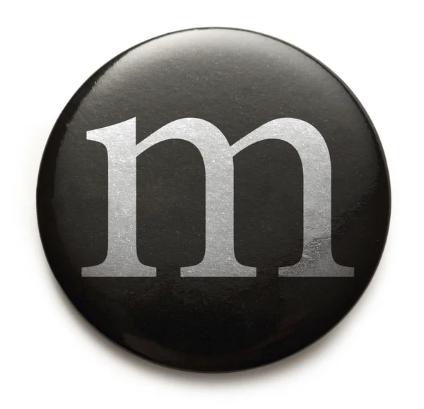 Latin letter m — Stock Photo, Image