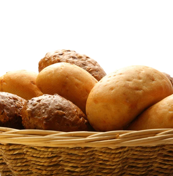 Buns in basket — Stock Photo, Image