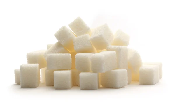 Cubes of white sugar — Stock Photo, Image