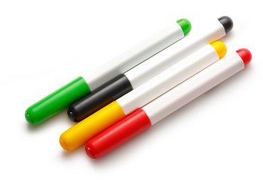 Parlak renk işaretleyicilerini