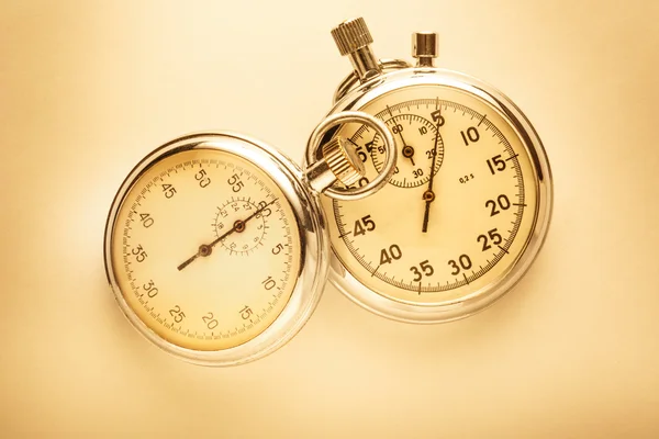 Two vintage stopwatches — Stock Photo, Image