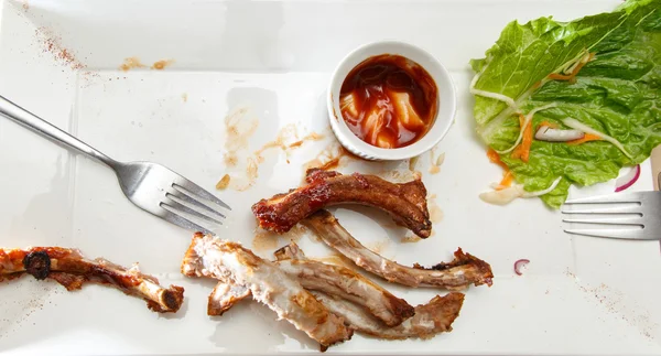 Bones of spare ribs — Stock Photo, Image