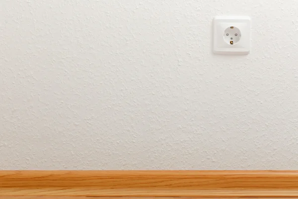 White electric socket — Stock Photo, Image