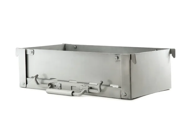 Metalowe pudełko grill — Zdjęcie stockowe