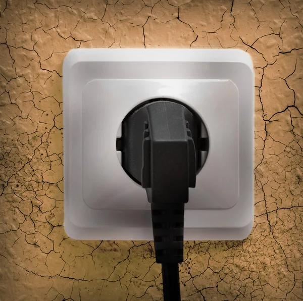 Wall plug socket — Stock Photo, Image