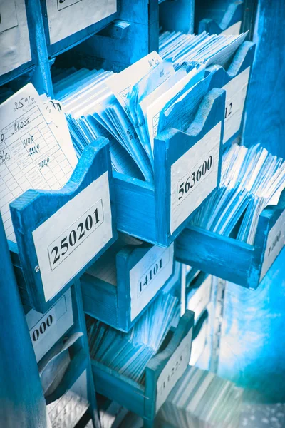 Drawer with business papers