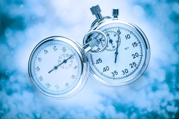 Two vintage stopwatches — Stock Photo, Image