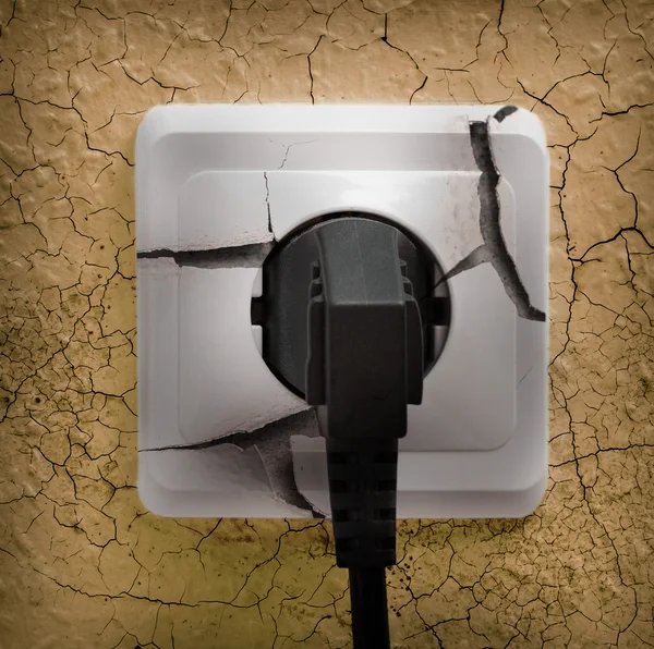 Wall plug socket — Stock Photo, Image