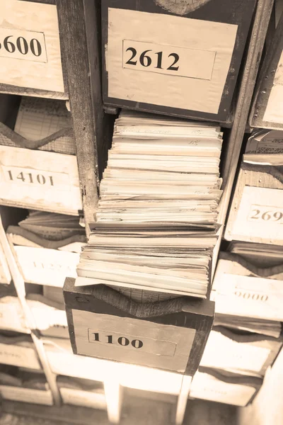 Drawer with business papers