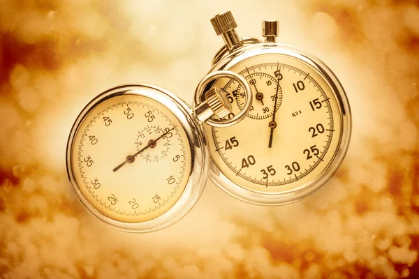 Two vintage stopwatches — Stock Photo, Image