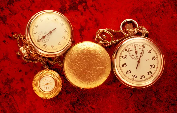 Reloj vintage y cronómetro — Foto de Stock