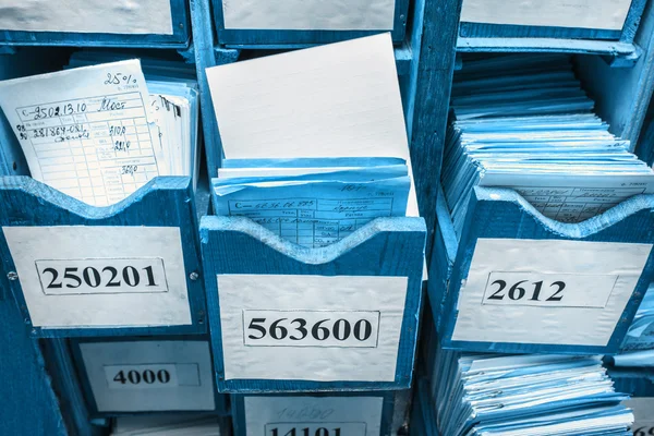 Drawer with business papers — Stock Photo, Image