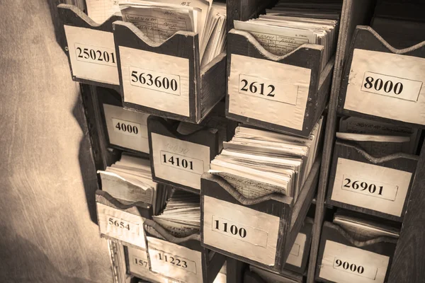 Drawer with business papers — Stock Photo, Image