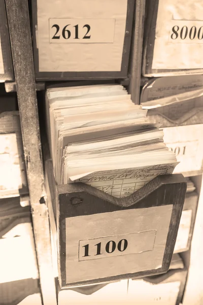 Drawer with business papers