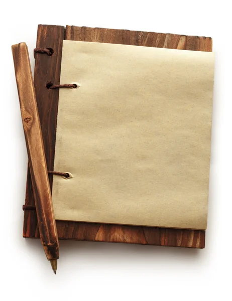 Paper notepad with pencil Stock Photo