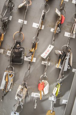 Office Oda anahtarlarını etiketleri ile