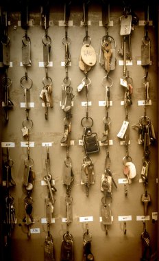 Office Oda anahtarlarını etiketleri ile