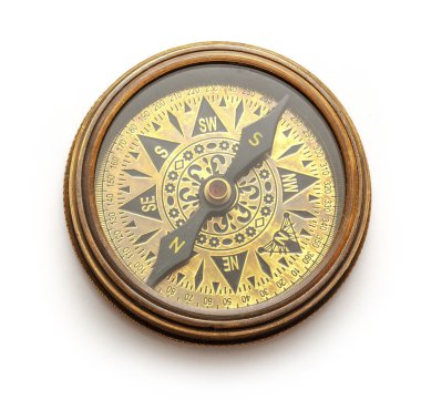 Vintage pusula görünümünü