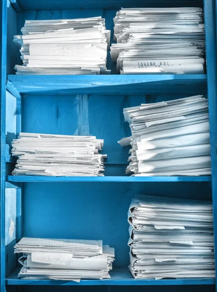 Papírové dokumenty v archivu — Stock fotografie