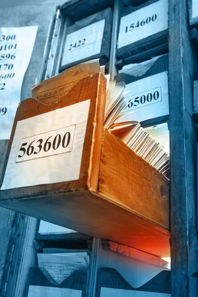 Paper documents stacked in archive — Stock Photo, Image