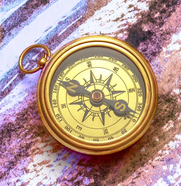 Vintage compass close up — Stock Photo, Image