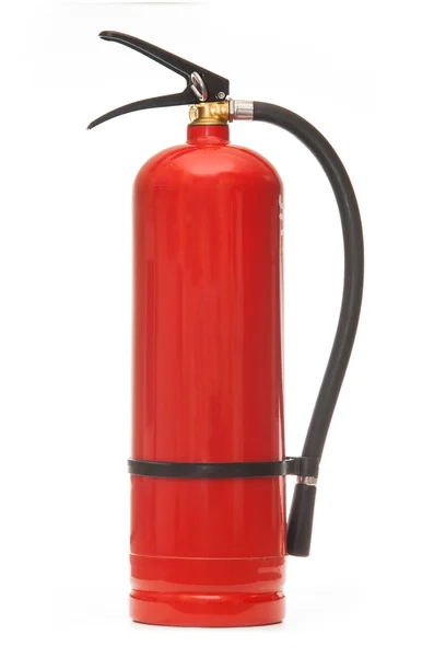 Nuevo extintor rojo en blanco — Foto de Stock