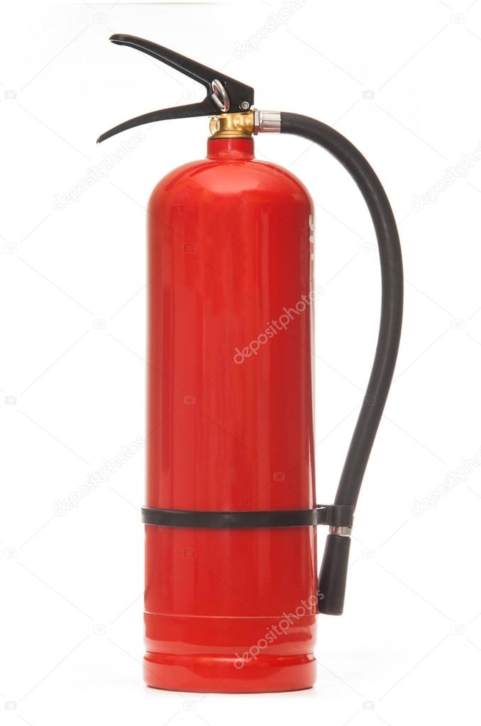 New blank red fire extinguisher