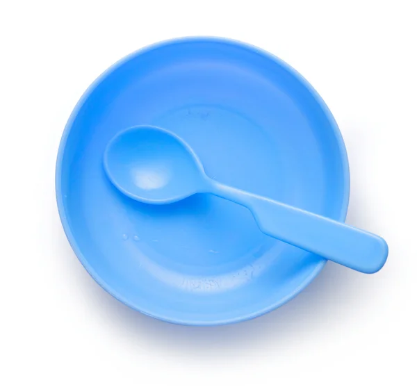 Dish, spoon and fork — Stock Photo, Image