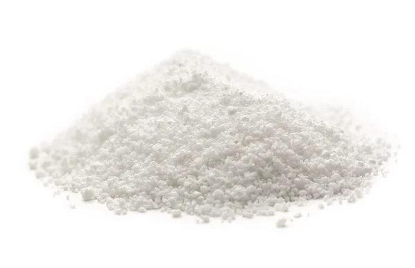 Heap of white crystal salt — Stock Photo, Image