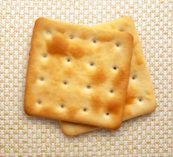 Két száraz cracker cookie-k — Stock Fotó