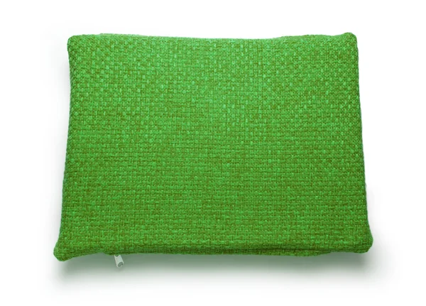 Soft blank green pillow — Stock Photo, Image