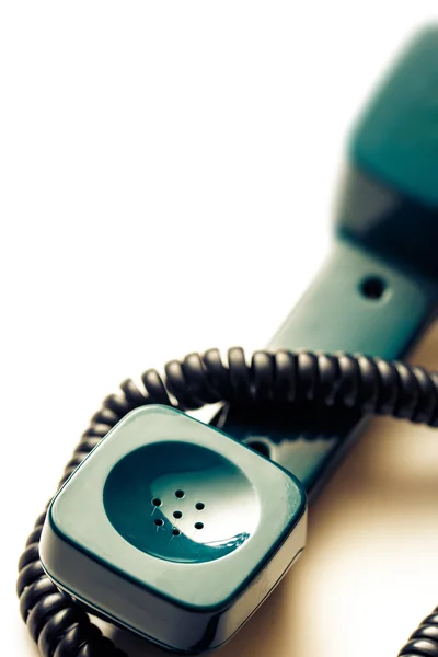 Green telephone receiver — Stock Photo, Image