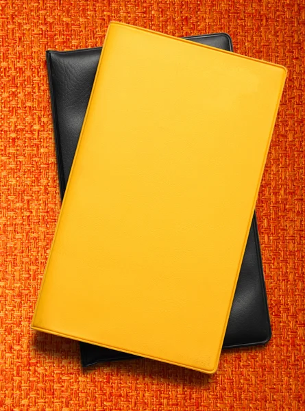 Żółty i czarny pusty książek — Zdjęcie stockowe